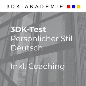 3DK-Test Persönlicher Stil Deutsch - mit persönlichem Coaching